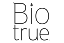 Biotrue: logo in greyscale