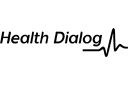 Health Dialog: logo in greyscale