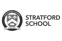 Stratford School: logo in monochrome